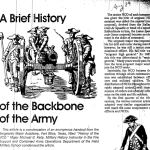 A Brief History of the Backbone of the Army first page