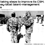Army Taking Steps to Improve its CSM, SGM Key-Billet Talent-Management Efforts cover