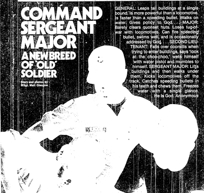 Command Sergeant Major a New Breed of Old Soldier cover