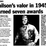 Chilson's Valor in 1945 Earned Seven Awards scren shot