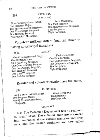 Customs of Service first page