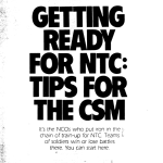 Getting Ready for NTC: Tips for the CSM Title