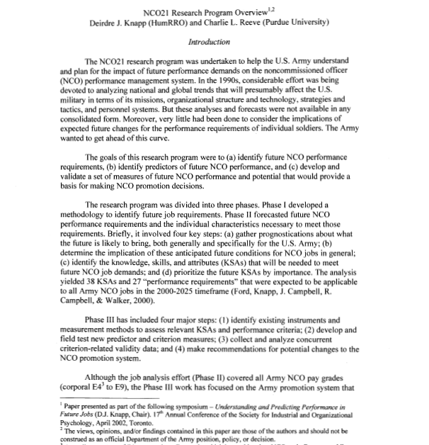 NCO21 Research Program Overview first page