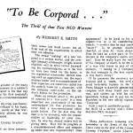 To Be Corporal... half page