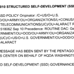 Alaract 288/2010 Structured Self-Development (SSD) Governance intro