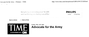 Advocate for the Army title