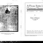 A Private Soldier's Christmas Dinner cover