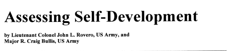 Assessing Self-Development title