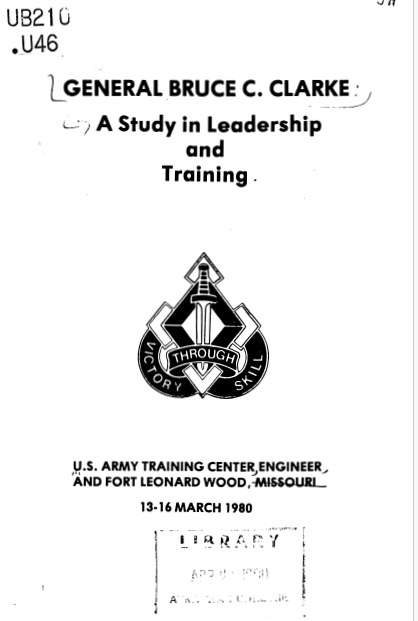 A Study in Leadership and Training cover