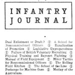 Infantry Journal cover