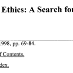 Army Values and Ethics: A Search for Consistency and Relevance title