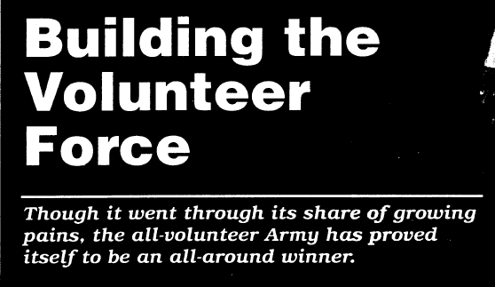 Building the Volunteer Force title