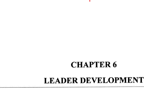 Chapter 6 Leader Development title