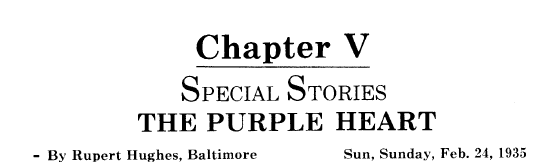 Chapter V Special Stories The Purple Heart title