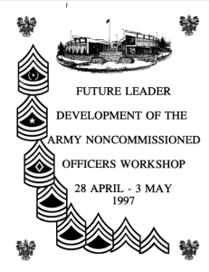 Future Leader Development of the Army Noncommissioned Officers Workshop cover