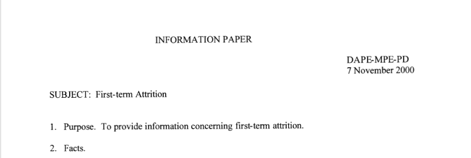 First-term Attrition intro