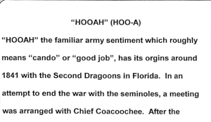 "HOOAH" excerpt