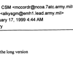 History of the Seventh United States Army email segment
