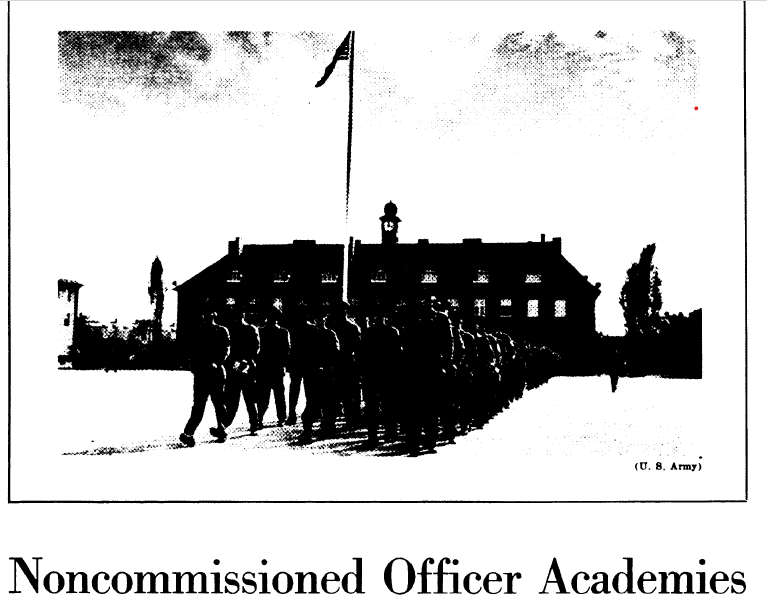 Noncommissioned Officer Academies title and picture