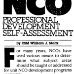 NCO Professional Development Self-Assessment title