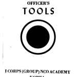 Non-Commissioned Officer's Tools cover