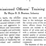 Noncommissioned Officers Training School first paragraph