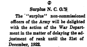 Surplus N.C.O.'s first paragraph