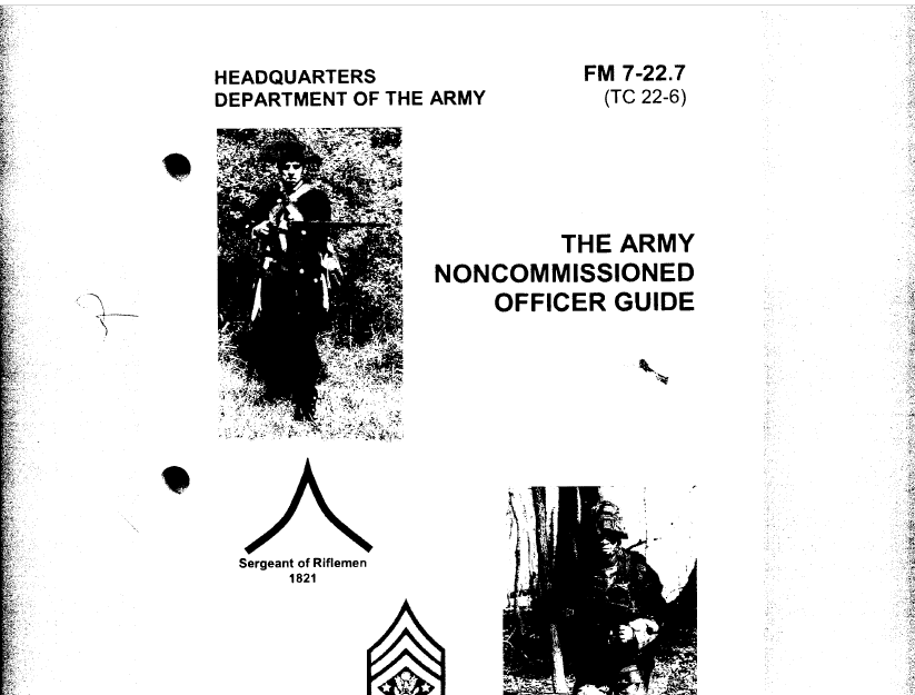 The Army Noncommissioned Officer Guide - NCO Historical Society