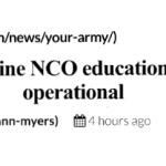 The Army's New Online NCO Education System is Live and Operational title