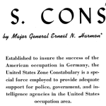 US Constabulary title