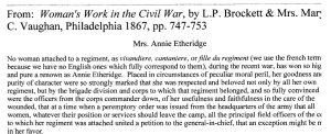 Woman's Work in the Civil War first paragraph