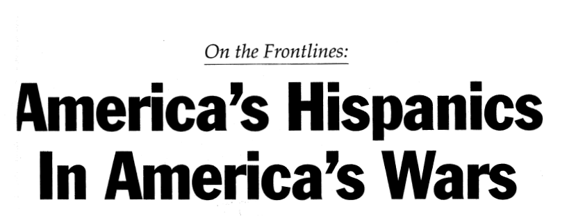 America's Hispanics in America's Wars title