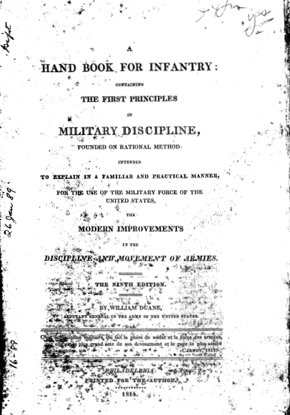 A Handbook for Infantry cover