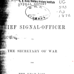 Annual Report of the Chief Signal Officer cover