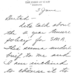 Chief of Staff Mail letter