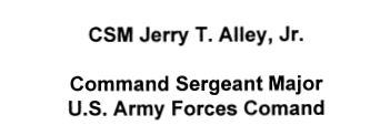 CSM Jerry T. Alley, Jr. title