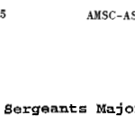 Garrison Sergeants Major Course 99-1 title
