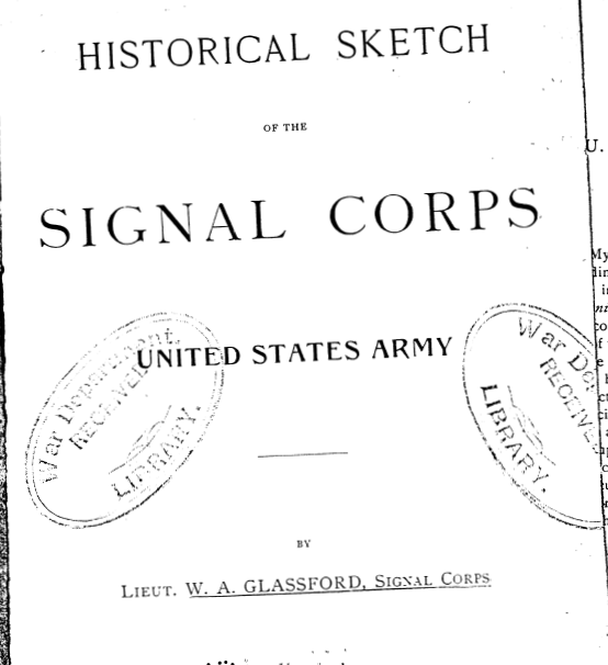 Historical Sketch of the Signal Corps cover