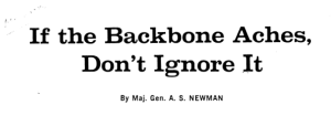 If the Backbone Aches, Don't Ignore It title