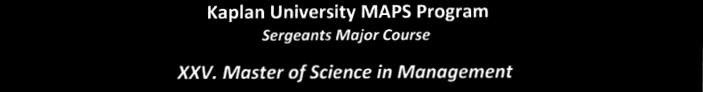 Kaplan University MAPS Program title