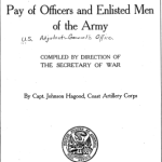 Pay of Officers and Enlisted Men of the Army cover