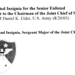Suggested Insignia for the Senior Enlisted Advisor to the Chairman of the Joint Chief of Staff title