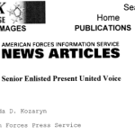 Services' Senior Enlisted Present United Voice header