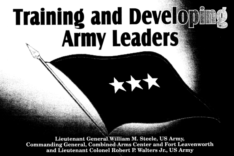 Training and Developing Army Leaders cover