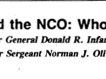 The Officer and the NCO: Who Does What? title