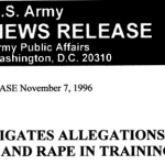 Army Investigates Allegations of Sexual Misconduct and Rape in Training Command title