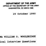 Historical Interview Questions- SMA Wooldridge Notice title