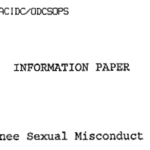 Trainer/Trainee Sexual Misconduct Investigations title