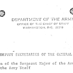 Position of the Sergeant Major of the Army Within the Army Staff title