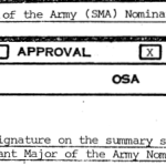 Sergeant Major of the Army (SMA) Nominating Board Report title